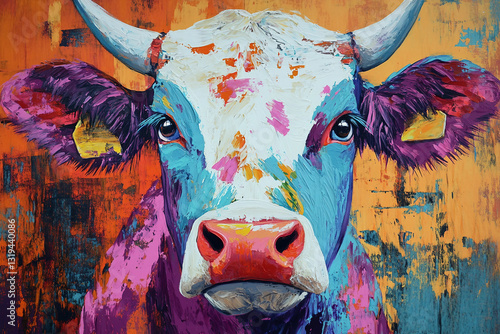 portrait of a bull