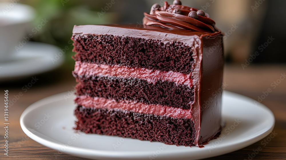 Chocolate raspberry cake