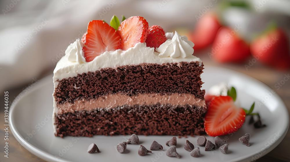 Chocolate strawberry cake