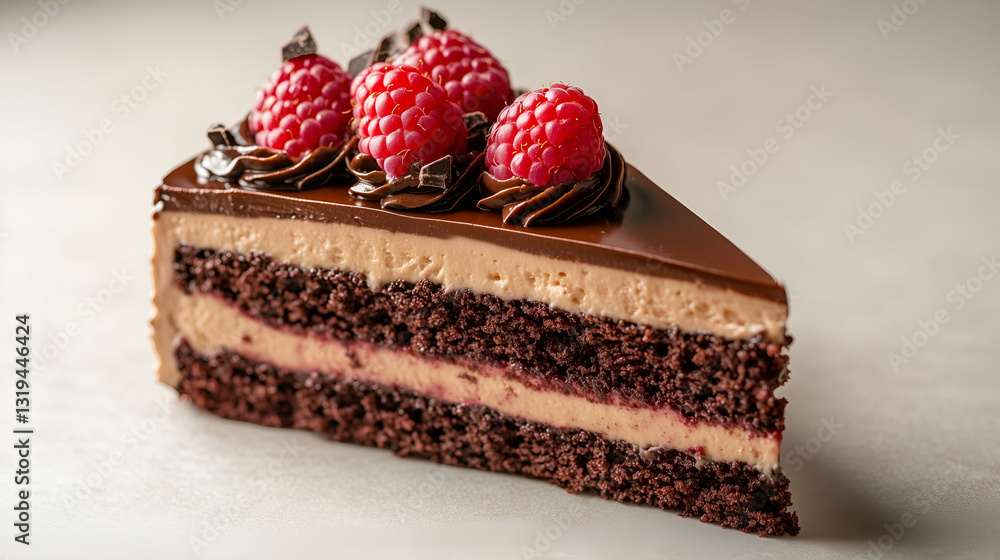 Chocolate raspberry mousse cake