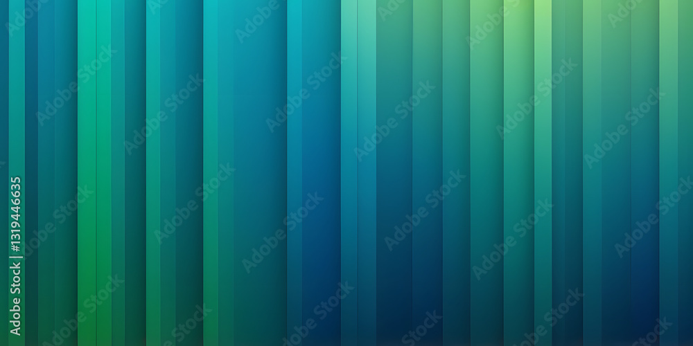Obraz premium Abstract Vertical Lines: A striking display of parallel lines in varying shades of blue and green creates a sense of depth and visual interest, perfect for background design.