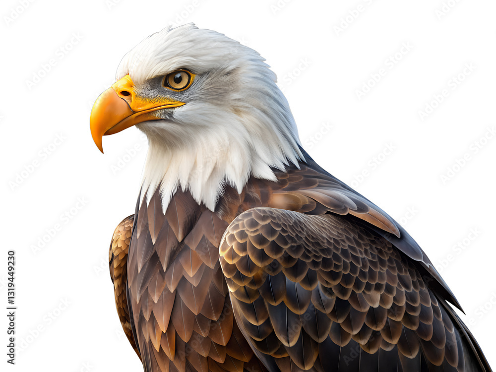Fototapeta premium Eagle isolated on transparent background