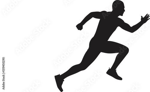 jump run vector silhouette 