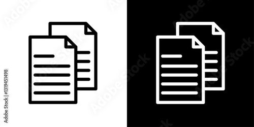 Duplicate icons in black and white colors