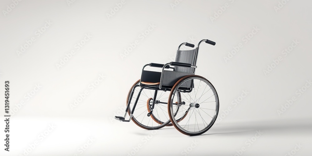 Fototapeta premium Antique Wheelchair - Classic Mobility Aid, Vintage Style