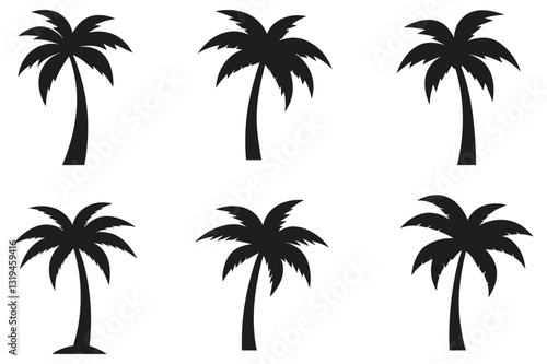 palm tree vector silhouette