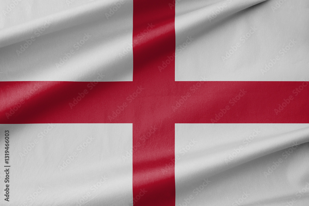 Obraz premium England National Flag Waving in the Wind