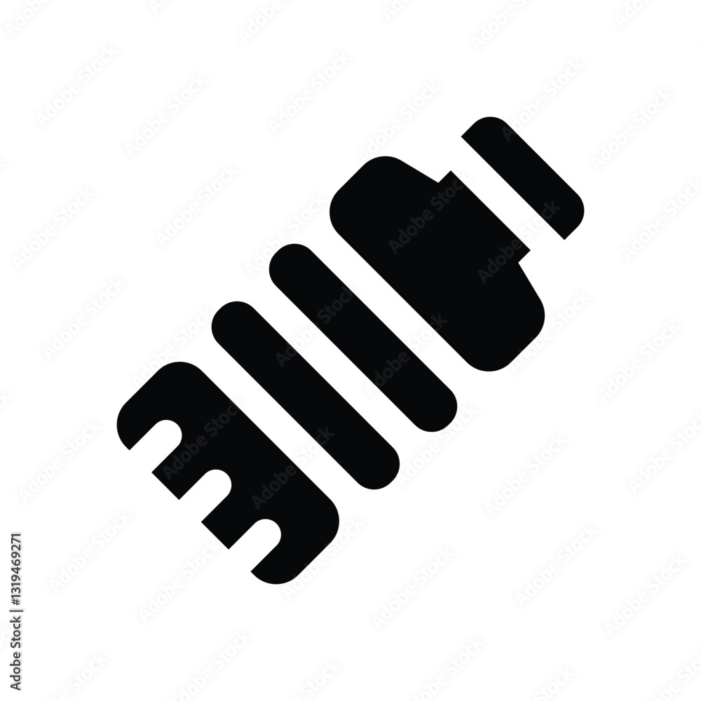 Fototapeta premium water bottle glyph icon. Strong and solid vector icon for websites, mobile interfaces, presentations, and visual branding. High quality and easy to edit.