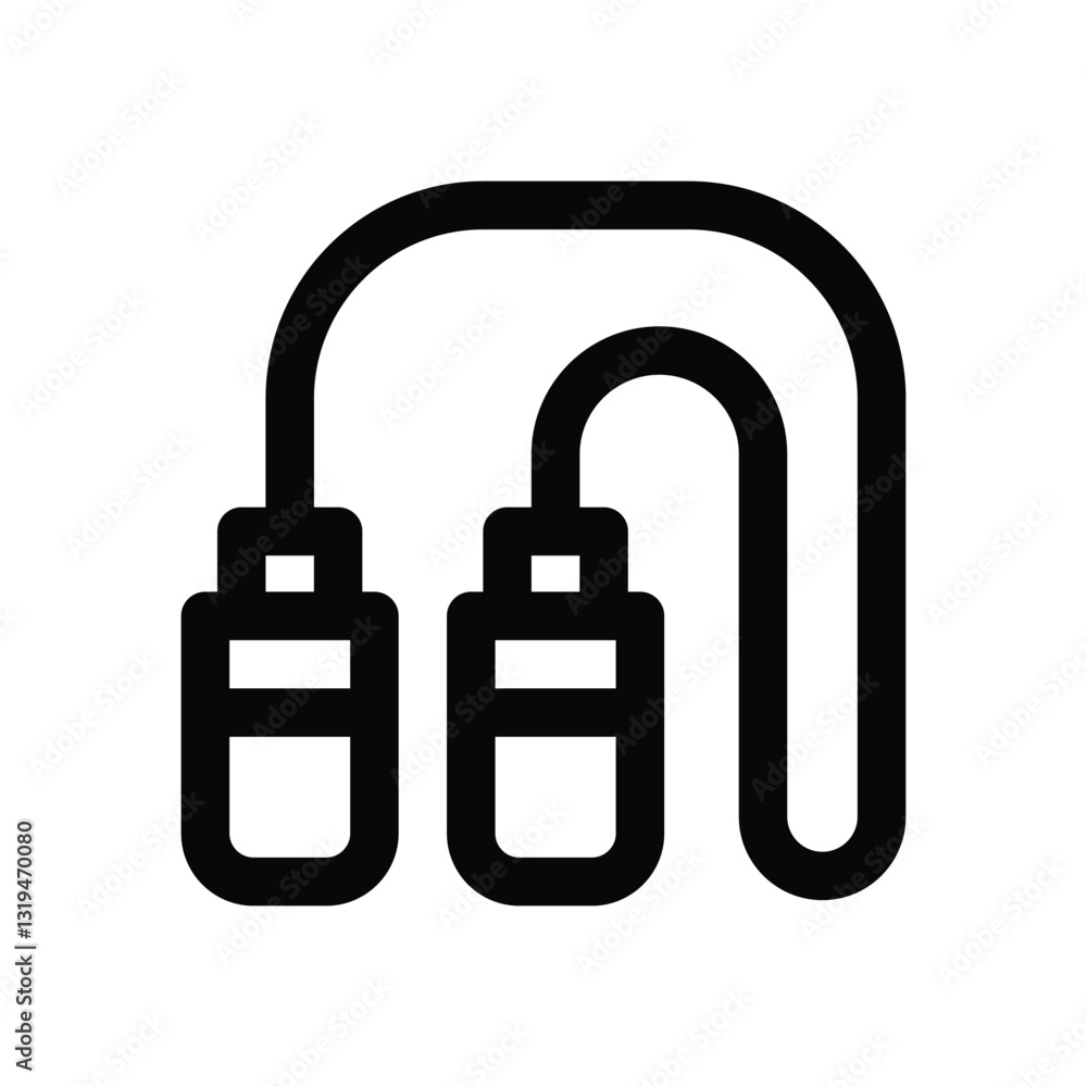 jumping rope line icon. Clean and minimalist vector icon for websites, mobile apps, presentations, and logos. Fully scalable and customizable for any project. jumping rope line icon. Clean and minimalist vector icon for websites, mobile apps, presentations, and logos. Fully scalable and customizable for any project.