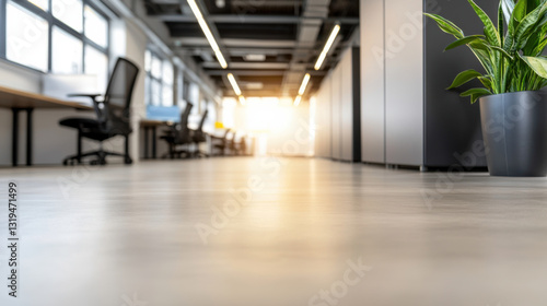 Wallpaper Mural Sleek open office with dynamic motion blur and focus on soft natural light Torontodigital.ca