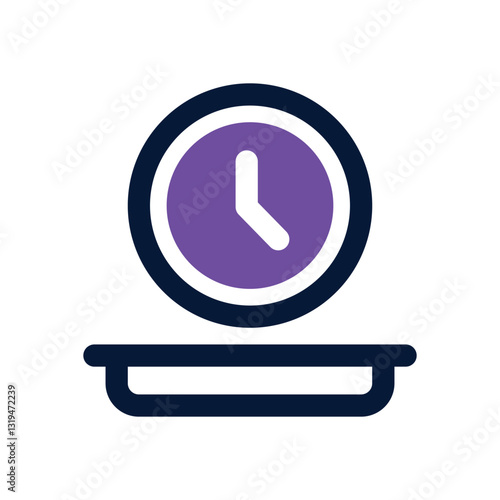 intermittent fasting dual tone icon. Sleek and modern vector icon for websites, mobile apps, marketing materials, and corporate design. Fully scalable and ready to use.