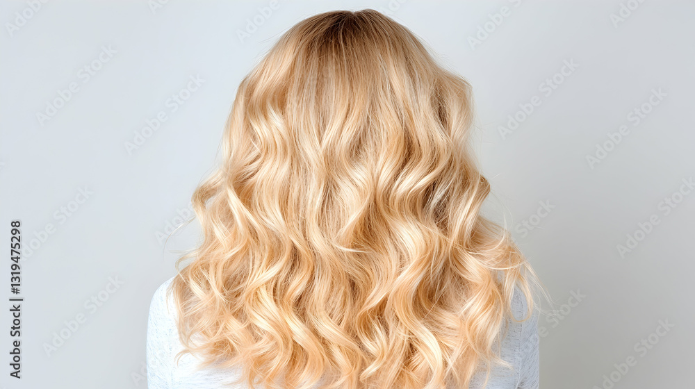 Fototapeta premium Blond, wavy hair