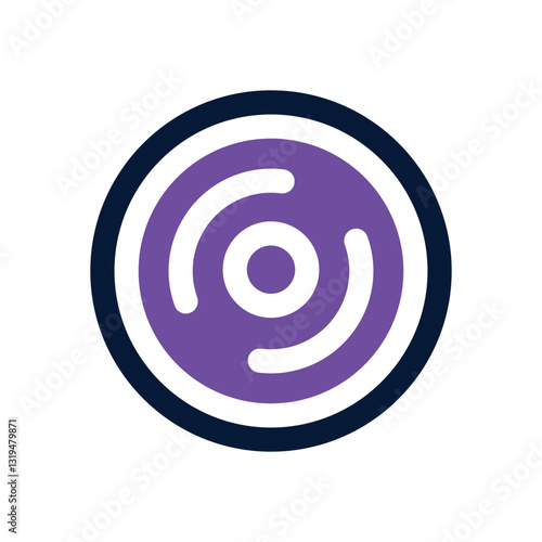 weight plate dual tone icon. Sleek and modern vector icon for websites, mobile apps, marketing materials, and corporate design. Fully scalable and ready to use.