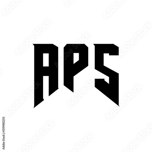 APS letter logo design for technology company. APS logo design black and white color combination. APS logo, APS vector, APS design, APS icon, APS alphabet. APS typography logo design.