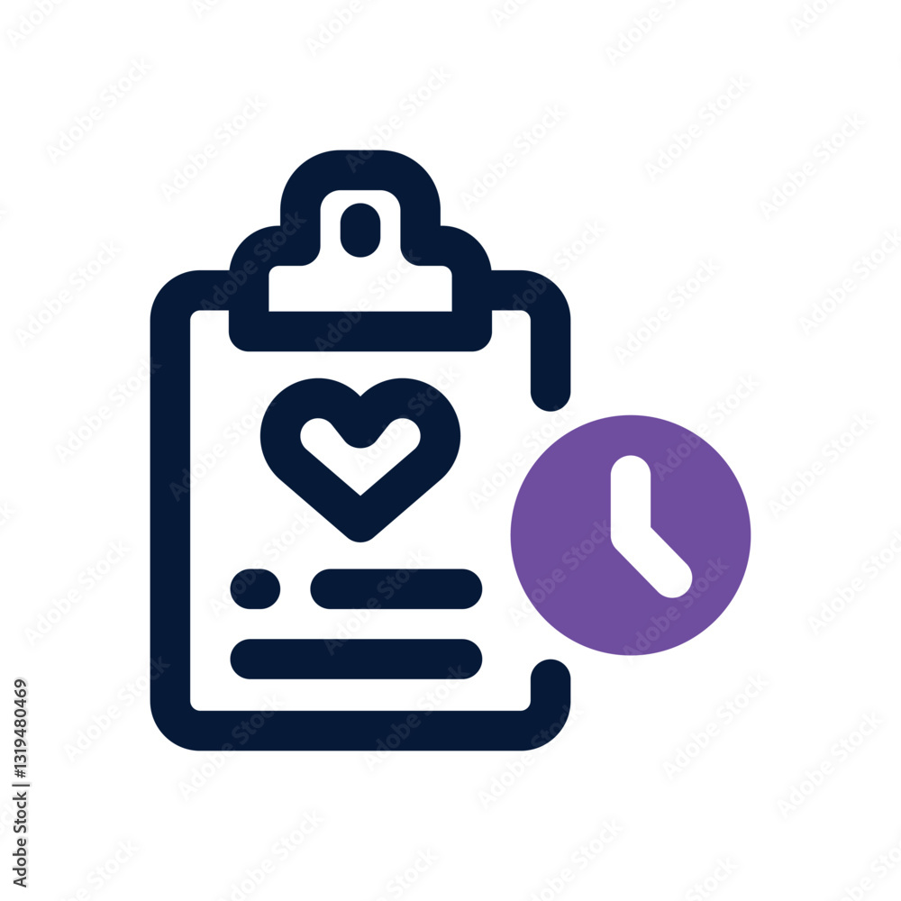 medical history dual tone icon. Sleek and modern vector icon for websites, mobile apps, marketing materials, and corporate design. Fully scalable and ready to use. medical history dual tone icon. Sleek and modern vector icon for websites, mobile apps, marketing materials, and corporate design. Fully scalable and ready to use.