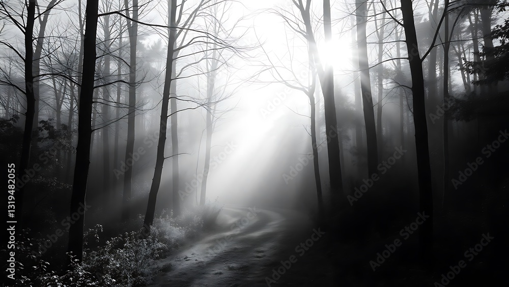 Fototapeta premium fog in the forest