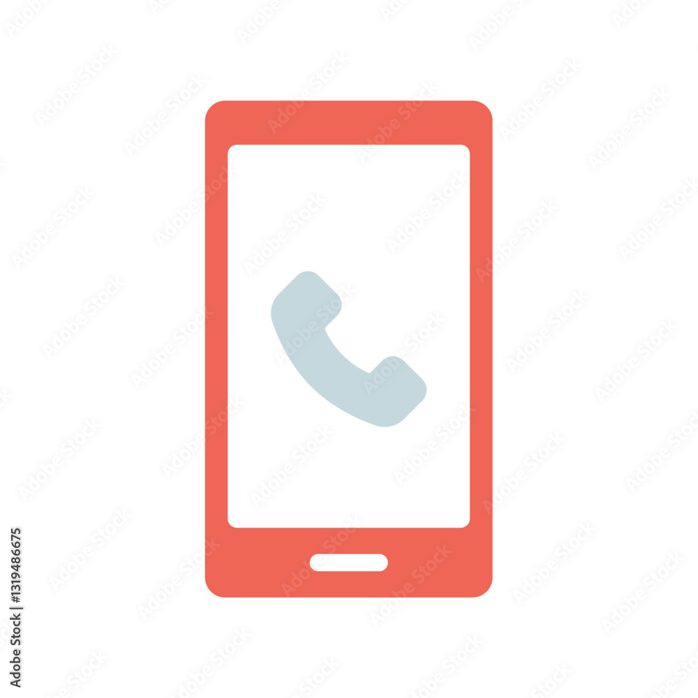 Icon a mobile, isolated against a clean background. Icon a mobile, isolated against a clean background.