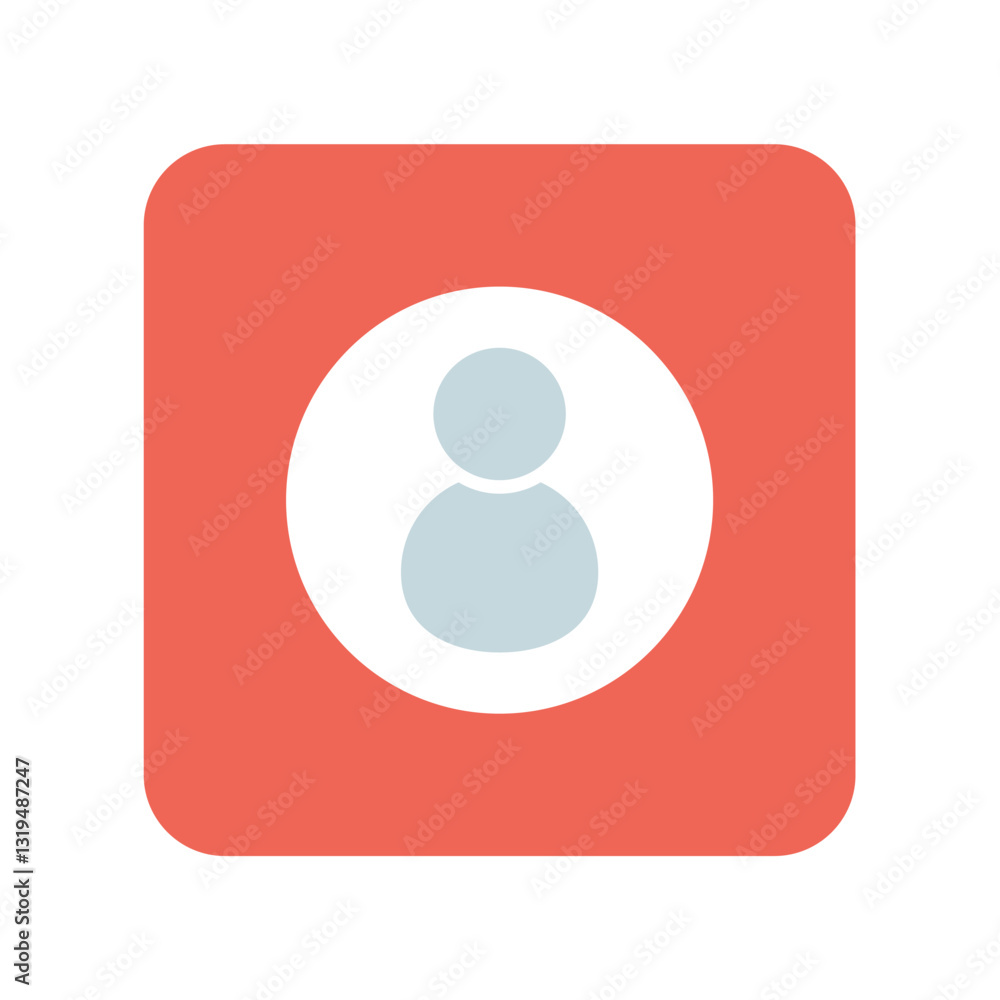 Icon a contact, isolated against a clean background. Icon a contact, isolated against a clean background.