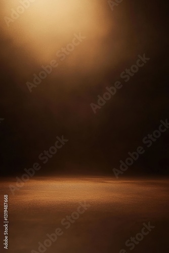 Monochromatic studio shot, deep brown, with gradient from golden brown at top to black in back