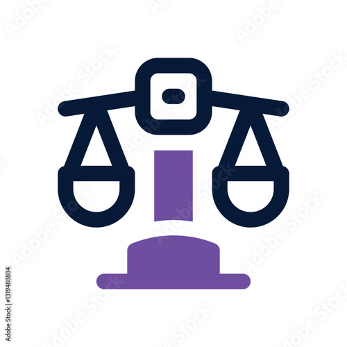 scale dual tone icon. Sleek and modern vector icon for websites, mobile apps, marketing materials, and corporate design. Fully scalable and ready to use..