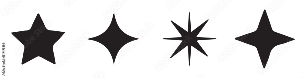 Bright sparkle, star sparkle, shiny flash star. Star shine sparkle icon. Vector illustration eps 10 Bright sparkle, star sparkle, shiny flash star. Star shine sparkle icon. Vector illustration eps 10