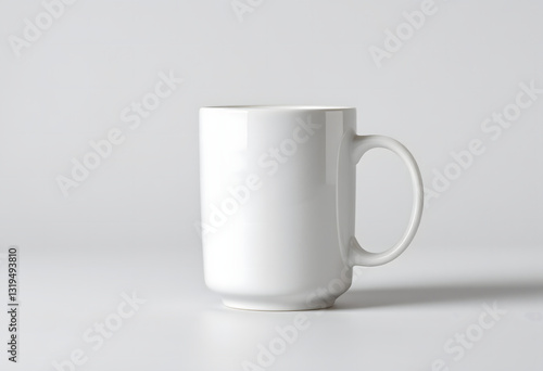 White Mug Mockup Simple Studio
