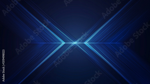 Blue light beam abstract background