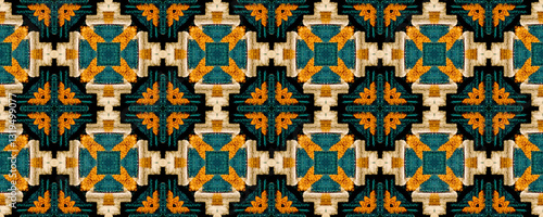 Seamless Ethnic Pattern. Russian Motif. Indian