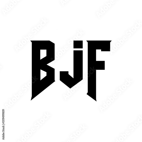 Free Download BJF letter logo design for technology company. BJF logo design black and white color combination. BJF logo, BJF vector, BJF design, BJF icon, BJF alphabet. BJF typography logo design. - GFXLoad