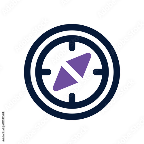 compas dual tone icon. Sleek and modern vector icon for websites, mobile apps, marketing materials, and corporate design. Fully scalable and ready to use.