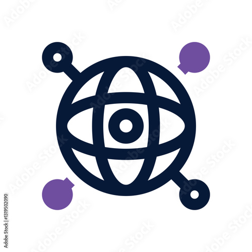 gyroscope dual tone icon. Sleek and modern vector icon for websites, mobile apps, marketing materials, and corporate design. Fully scalable and ready to use.