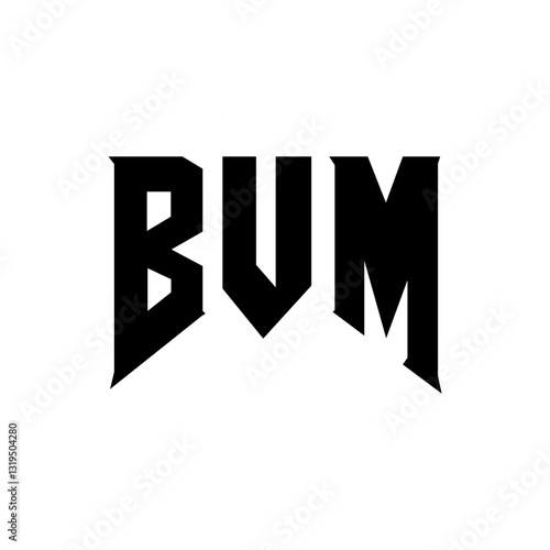 BVM letter logo design for technology company. BVM logo design black and white color combination. BVM logo, BVM vector, BVM design, BVM icon, BVM alphabet. BVM typography logo design.