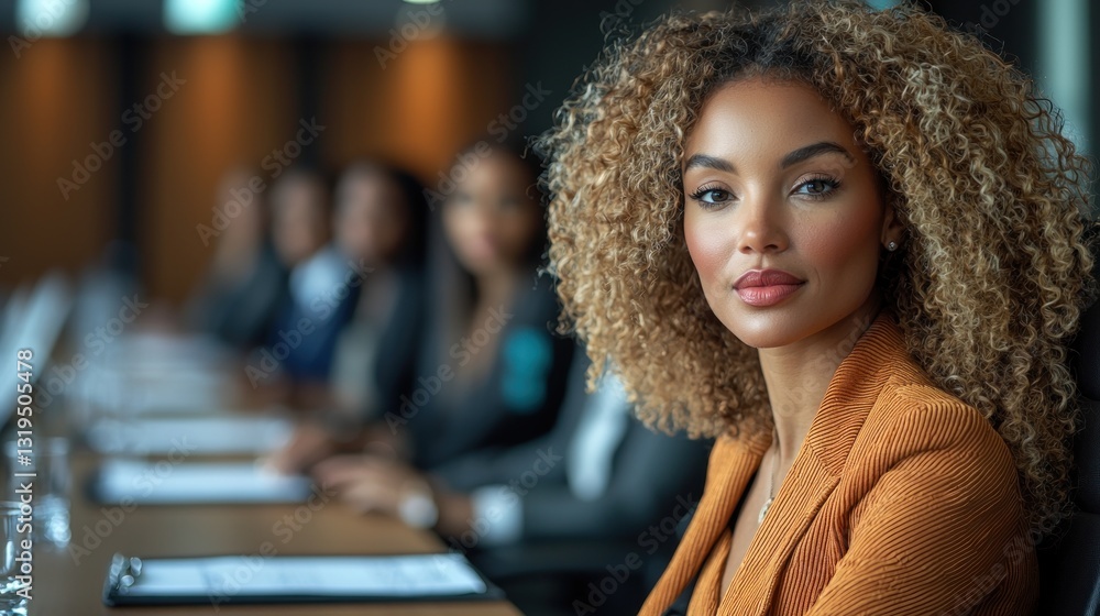 custom made wallpaper toronto digitalConfident businesswoman in meeting