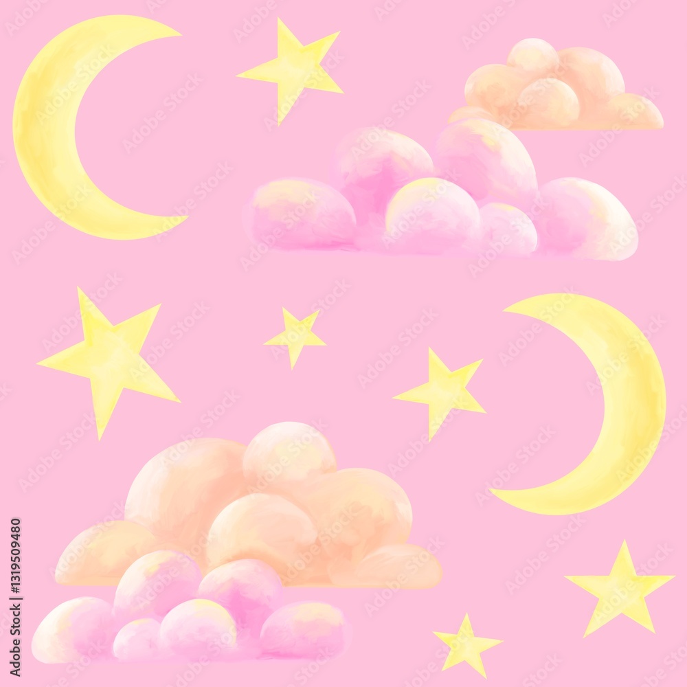 Sky seamless pattern Sky seamless pattern