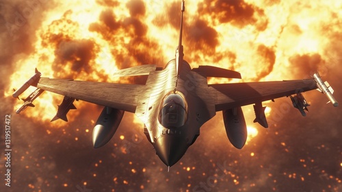 Fighter jet explosion war combat aerial fire