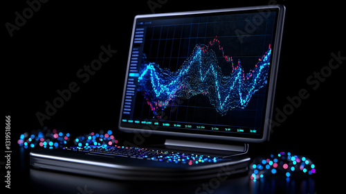 Financial data displayed on a computer screen