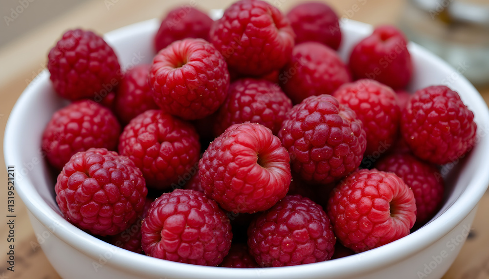The bowl is filled to the brim with plump, vibrant berries, glistening with moisture and bursting with sweet, natural flavors. The bowl is filled to the brim with plump, vibrant berries, glistening with moisture and bursting with sweet, natural flavors.
