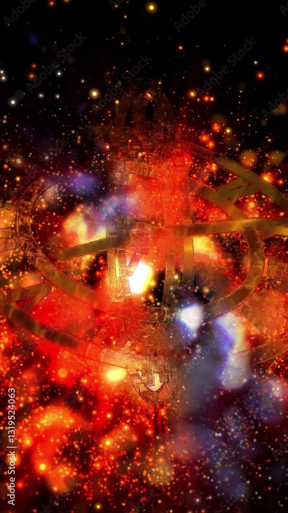 Abstraction symbolizing infinity. Transparent clock against the backdrop of a fast-moving galaxy
Abstraction symbolizing infinity. Transparent clock against the backdrop of a fast-moving galaxy