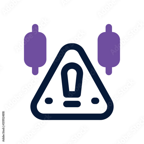 risk dual tone icon. Sleek and modern vector icon for websites, mobile apps, marketing materials, and corporate design. Fully scalable and ready to use.