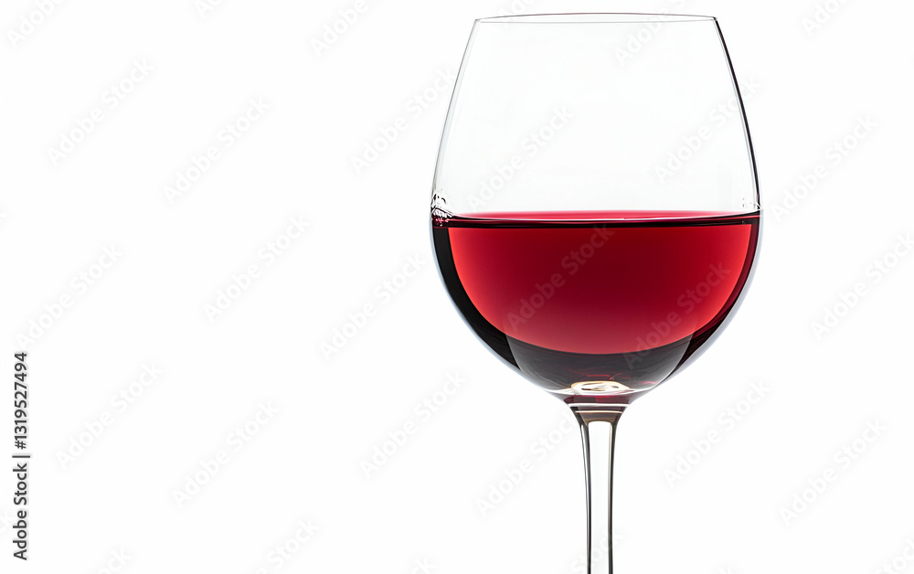 Elegant wine glass filled with rich red wine, perfect for showcasing sophistication and indulgence in dining settings. Elegant wine glass filled with rich red wine, perfect for showcasing sophistication and indulgence in dining settings.