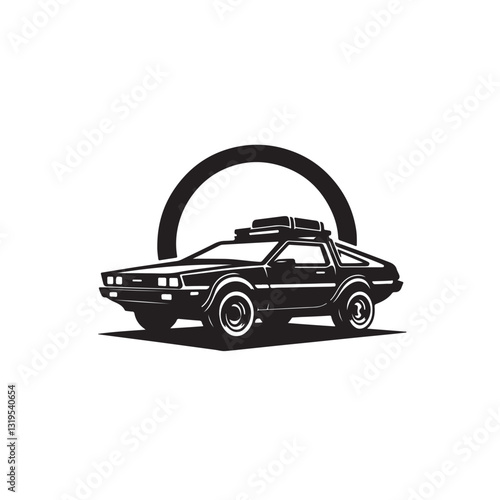  car vector silhouette design isolated on white