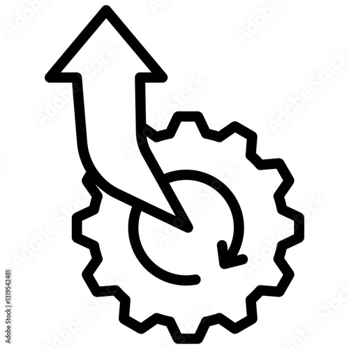Efficiency Outline Icon