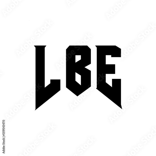 Wallpaper Mural LBE letter logo design for technology company. LBE logo design black and white color combination. LBE logo, LBE vector, LBE design, LBE icon, LBE alphabet. LBE typography logo design. Torontodigital.ca