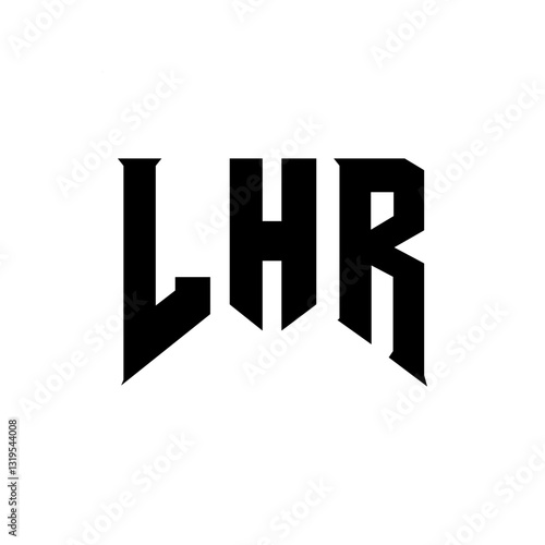 Wallpaper Mural LHR letter logo design for technology company. LHR logo design black and white color combination. LHR logo, LHR vector, LHR design, LHR icon, LHR alphabet. LHR typography logo design. Torontodigital.ca