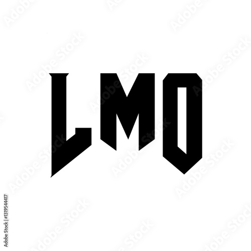 LMO letter logo design for technology company. LMO logo design black and white color combination. LMO logo, LMO vector, LMO design, LMO icon, LMO alphabet. LMO typography logo design.