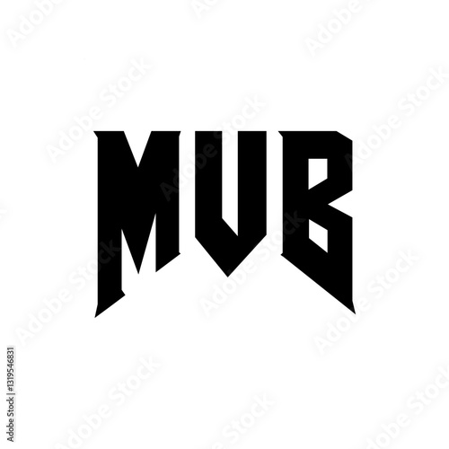 MVB letter logo design for technology company. MVB logo design black and white color combination. MVB logo, MVB vector, MVB design, MVB icon, MVB alphabet. MVB typography logo design.