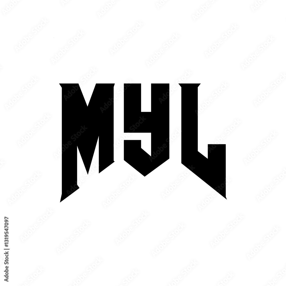 MYL letter logo design for technology company. MYL logo design black and white color combination. MYL logo, MYL vector, MYL design, MYL icon, MYL alphabet. MYL typography logo design. MYL letter logo design for technology company. MYL logo design black and white color combination. MYL logo, MYL vector, MYL design, MYL icon, MYL alphabet. MYL typography logo design.