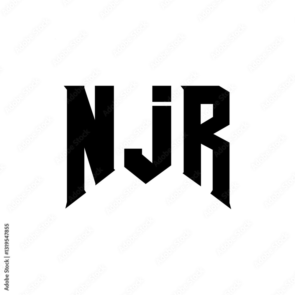 NJR letter logo design for technology company. NJR logo design black and white color combination. NJR logo, NJR vector, NJR design, NJR icon, NJR alphabet. NJR typography logo design. NJR letter logo design for technology company. NJR logo design black and white color combination. NJR logo, NJR vector, NJR design, NJR icon, NJR alphabet. NJR typography logo design.