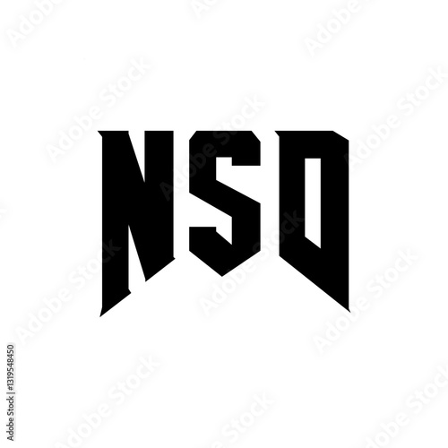 NSD letter logo design for technology company. NSD logo design black and white color combination. NSD logo, NSD vector, NSD design, NSD icon, NSD alphabet. NSD typography logo design.