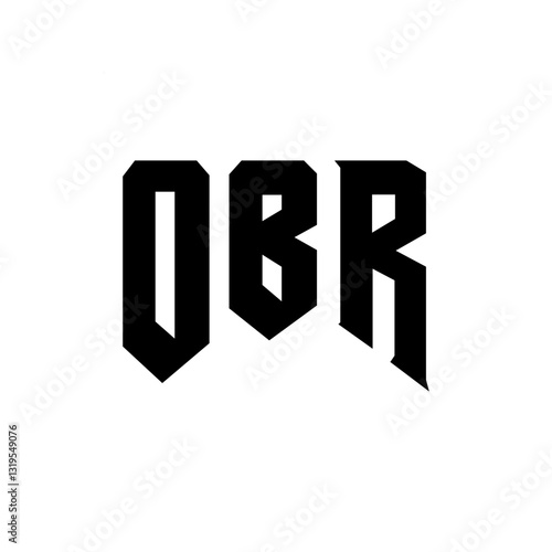 OBR letter logo design for technology company. OBR logo design black and white color combination. OBR logo, OBR vector, OBR design, OBR icon, OBR alphabet. OBR typography logo design.